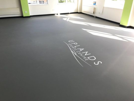 Sports centre Fitness studio sports floor pulastic refurbishment by Sports Surfaces UK
