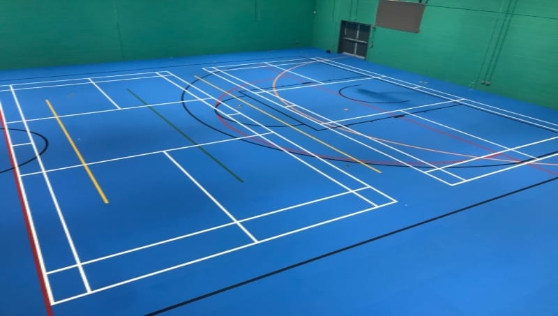 Uni-Turf floor for indoor Leisure Centre and school Sports halls