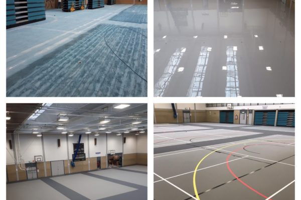 Pulastic Facelift on Multi-Use Leisure Centre Sports floor