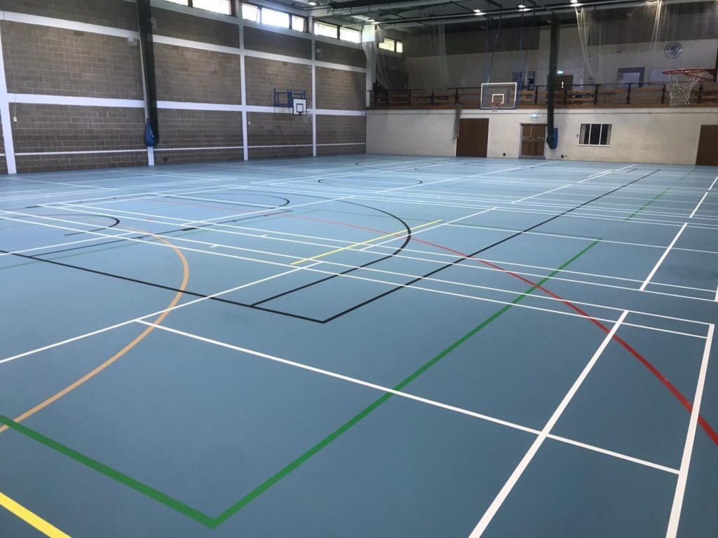 Bedford School indoor sports hall gets a facelift this summer! - Sports ...