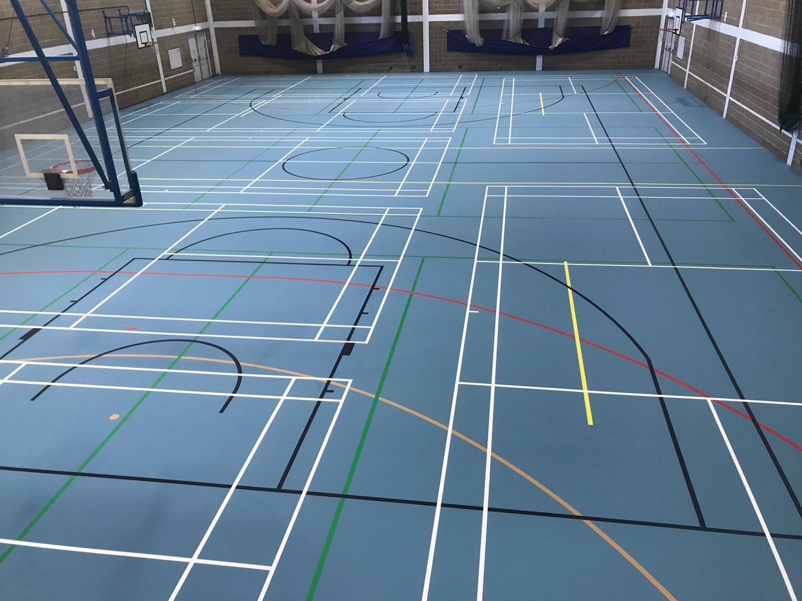 Bedford School Indoor Sports Floor Install and Repair