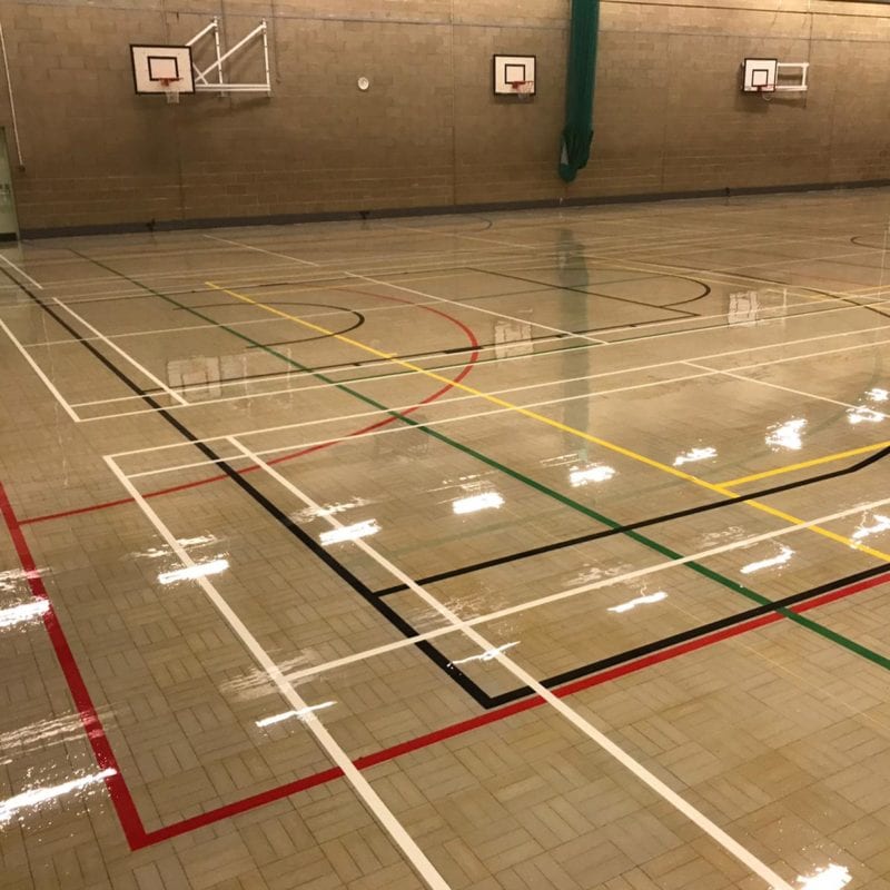 Tiffin School sand and seal plus line marking 12 new courts complete