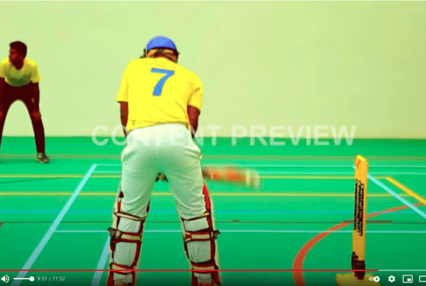Uni-Turf indoor cricket floor installed previewed during the Sri Ramachandra Institute of Higher Education and Research