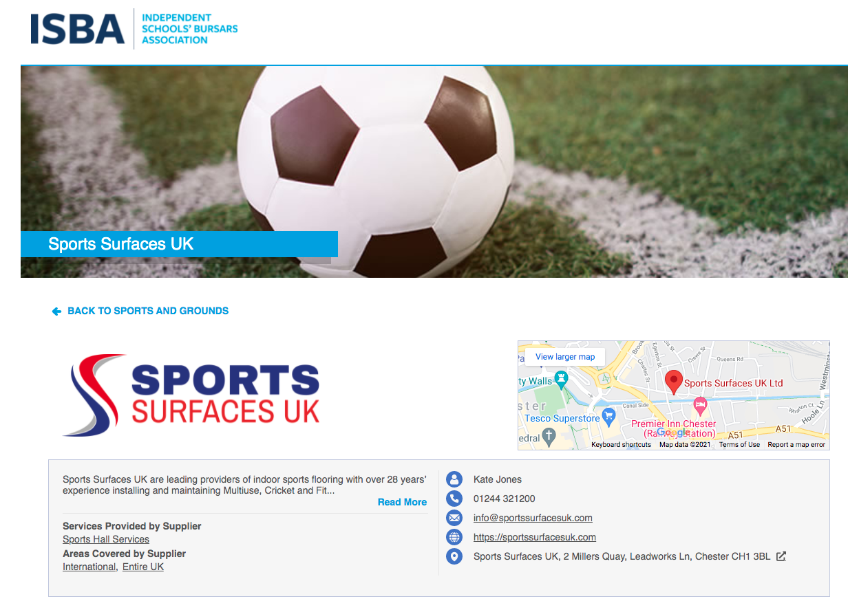Independent Schools'​ Bursars Association supplier website.