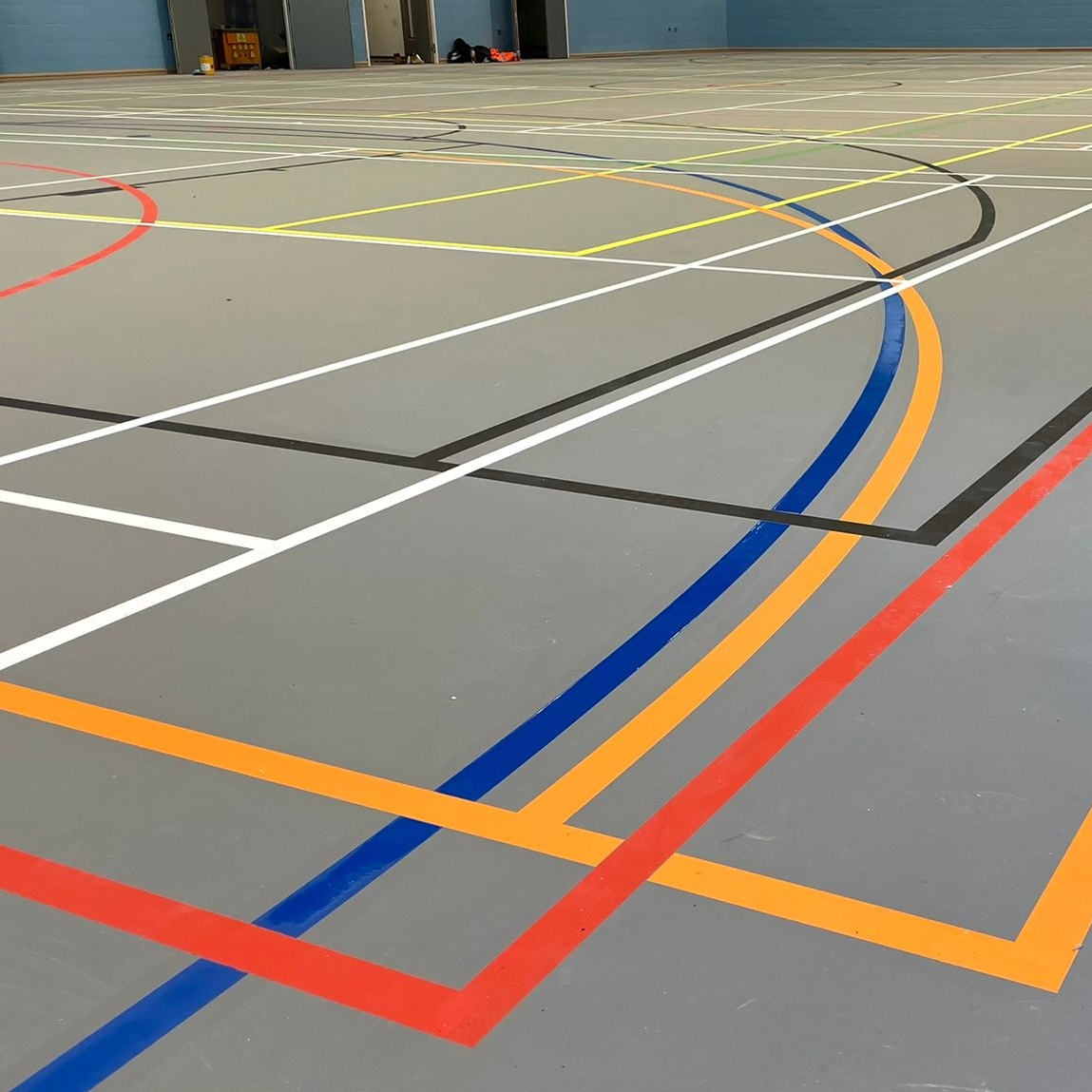 Three new sports floors for a London school.