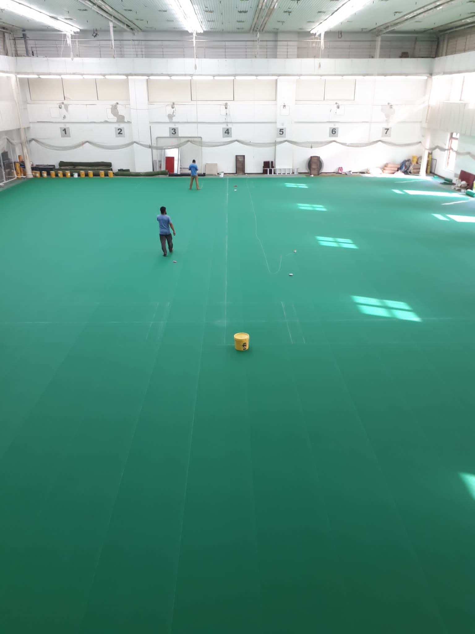 Installing a SSUK Uni-Turf Cricket Floor at Mumbai Cricket Academy