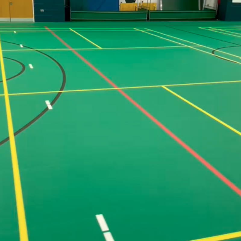 Dulwich Prep London, 20 years later installing another Uni-turf indoor sports floor.