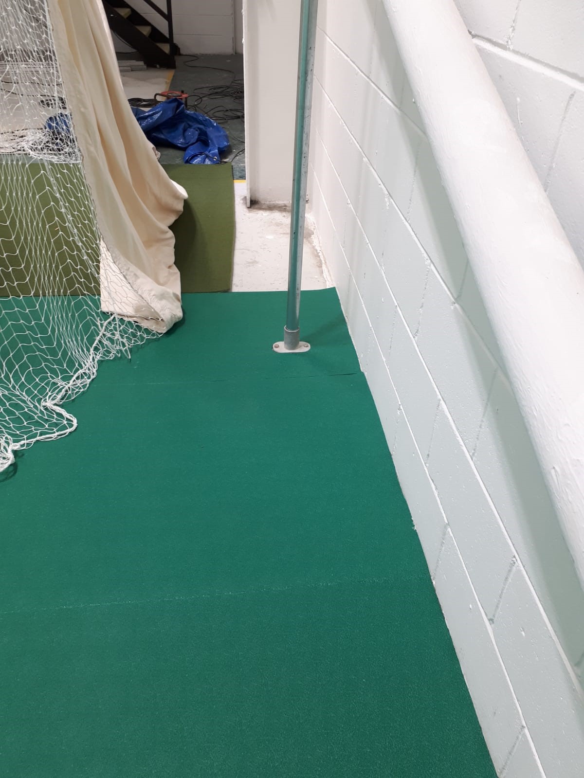 The Boundary Uni-Turf and lines complete - indoor cricket sports floor