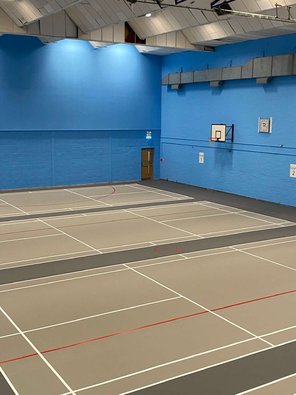New seamless multiuse point-elastic floor for Meadway Leisure Centre