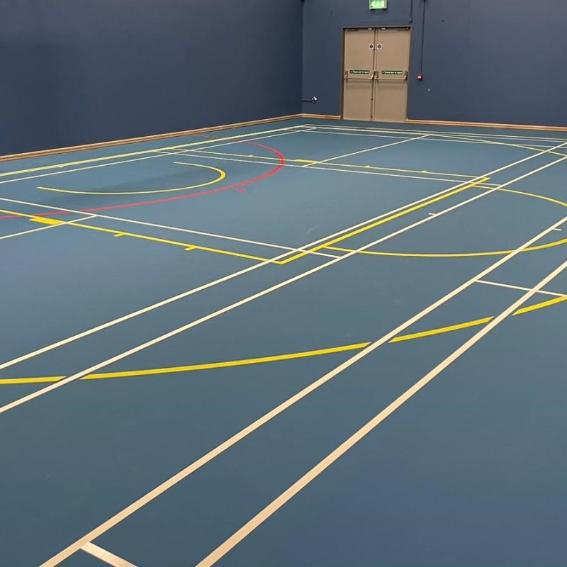 Pulastic Indoor sports floor overlay -refurbishment service
