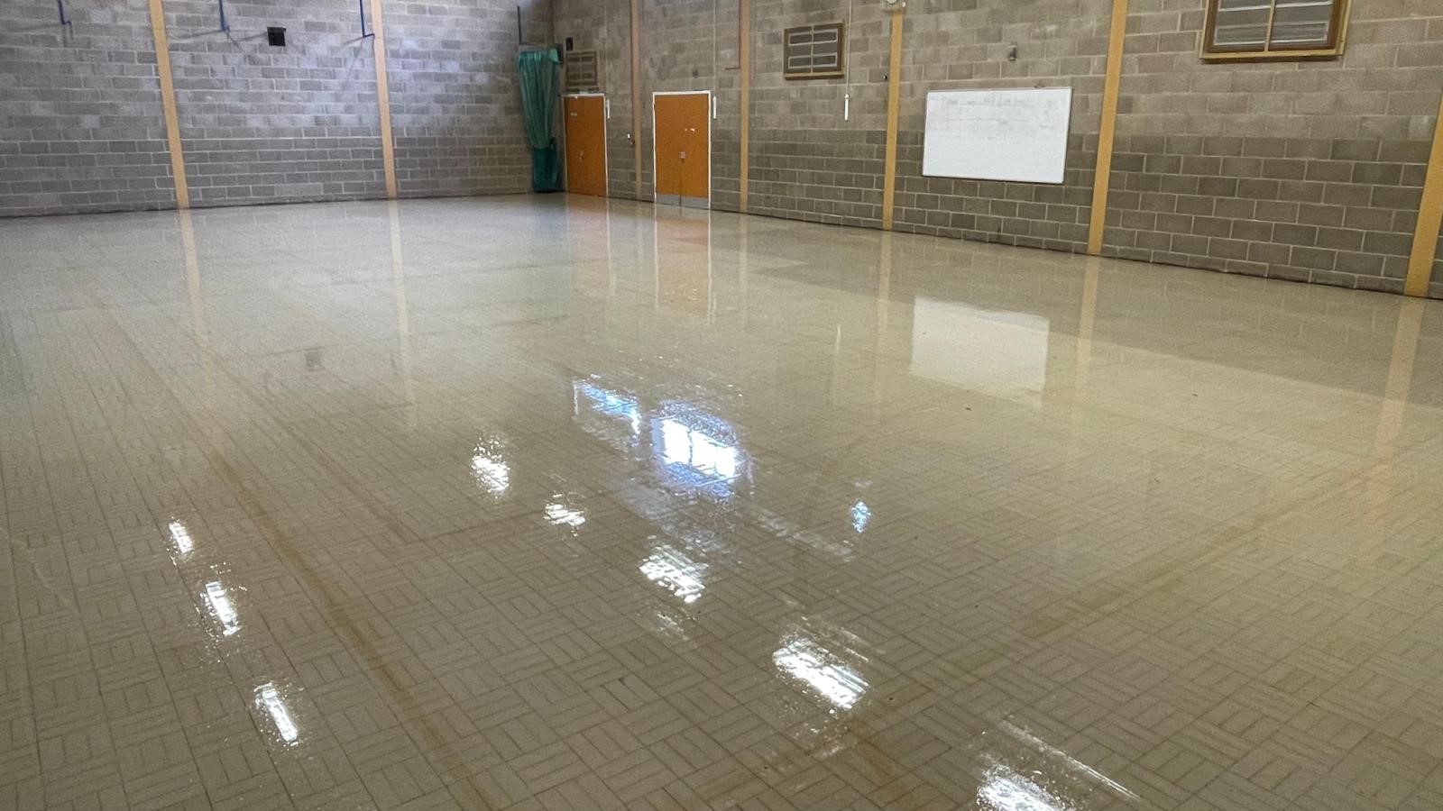Granwood Indoor Sports Floor Refurbishment - Sand & Seal