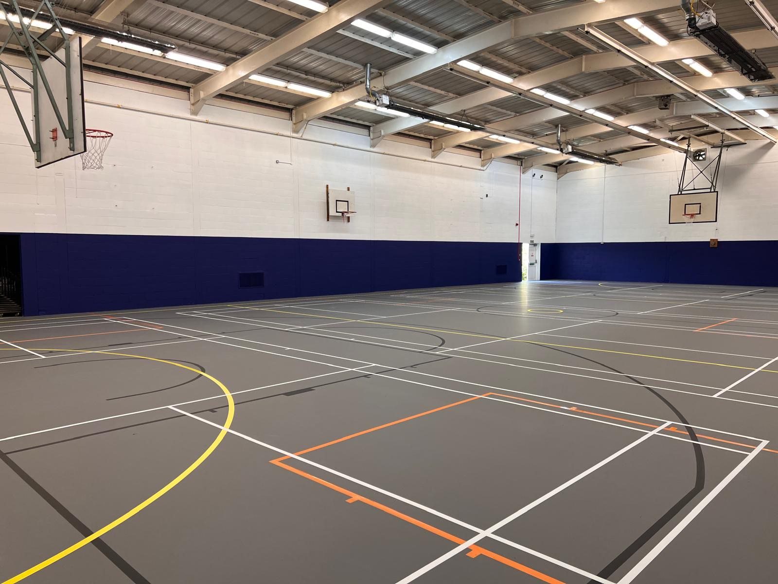 SSUK Pulastic Classic 110 – Multiuse Indoor Sports Floor Installation, Woking